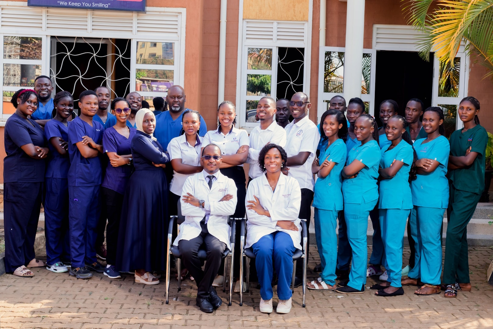 Donau Dental Center team outside the Naalya branch